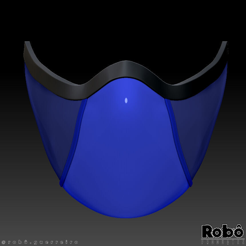 Kitana Mileena Klassic Mask - Bandana Cosplay - MK1 3D print model_1