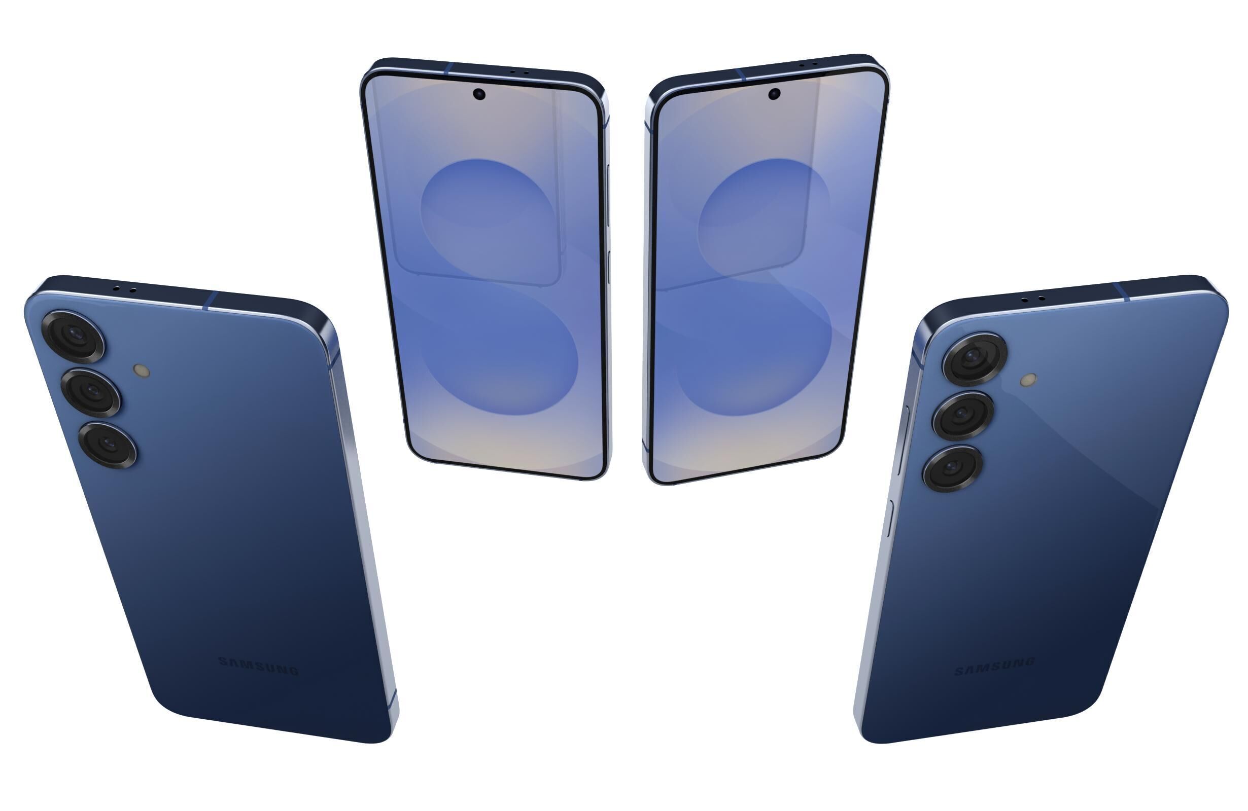 Samsung Galaxy S25 Plus Navy 3D model_4