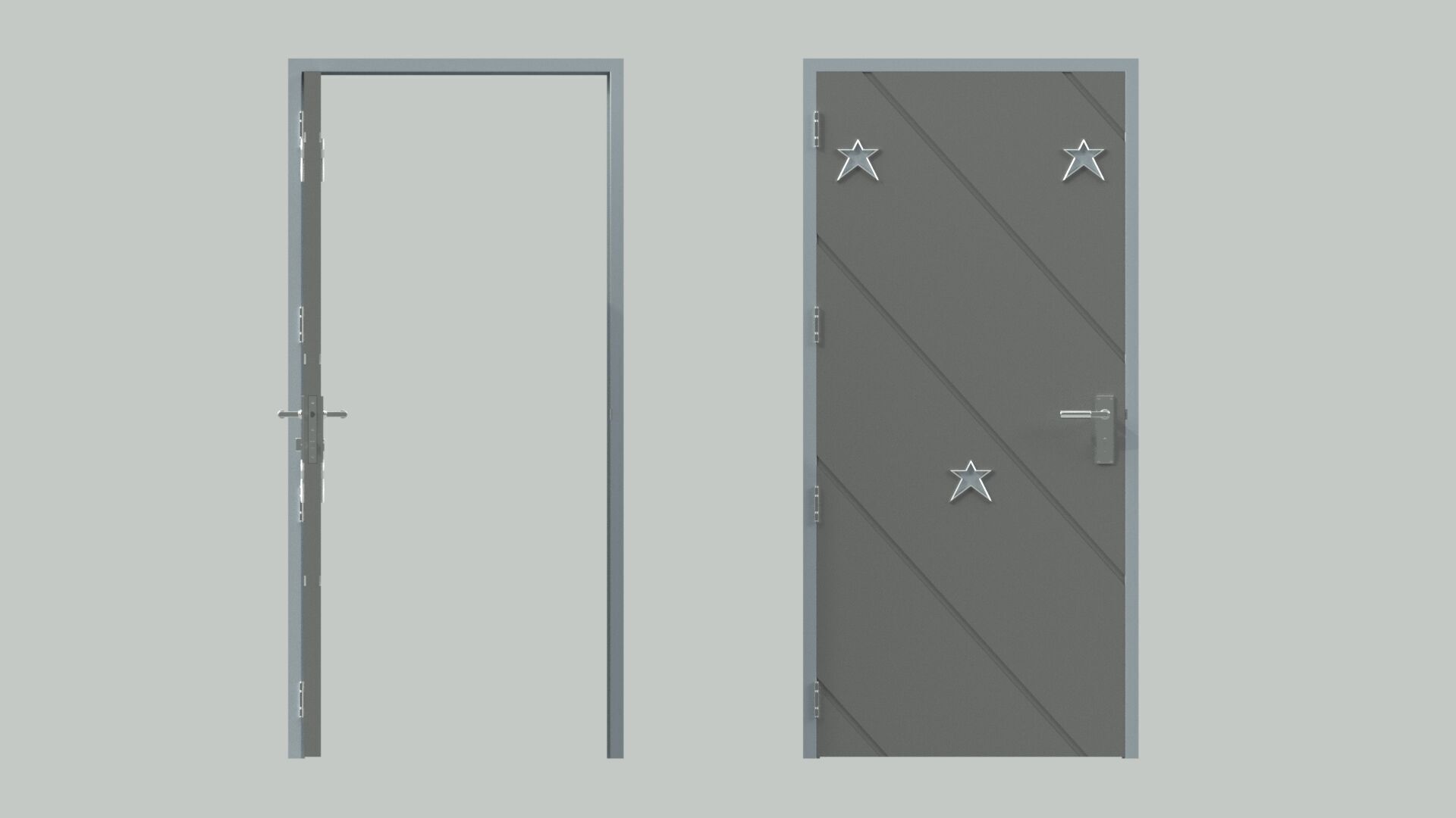 Door sets 4 3D model_16