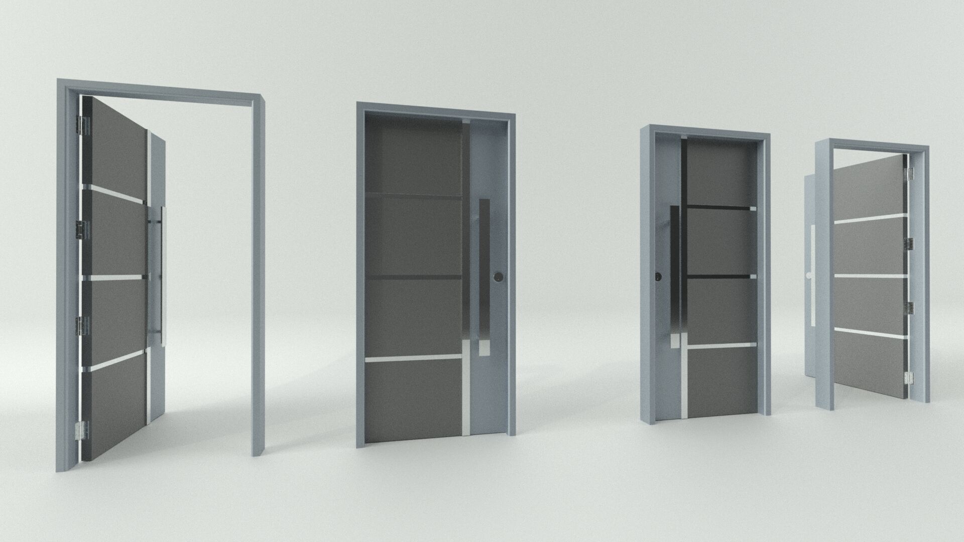 Door sets 4 3D model_1
