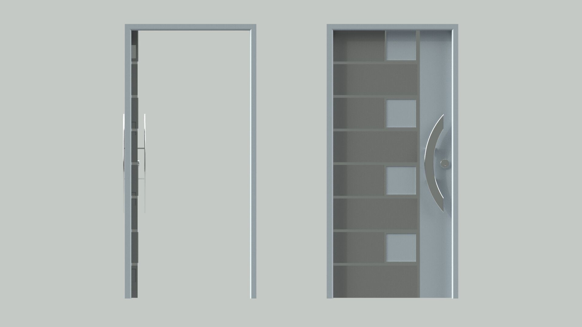Door sets 4 3D model_7