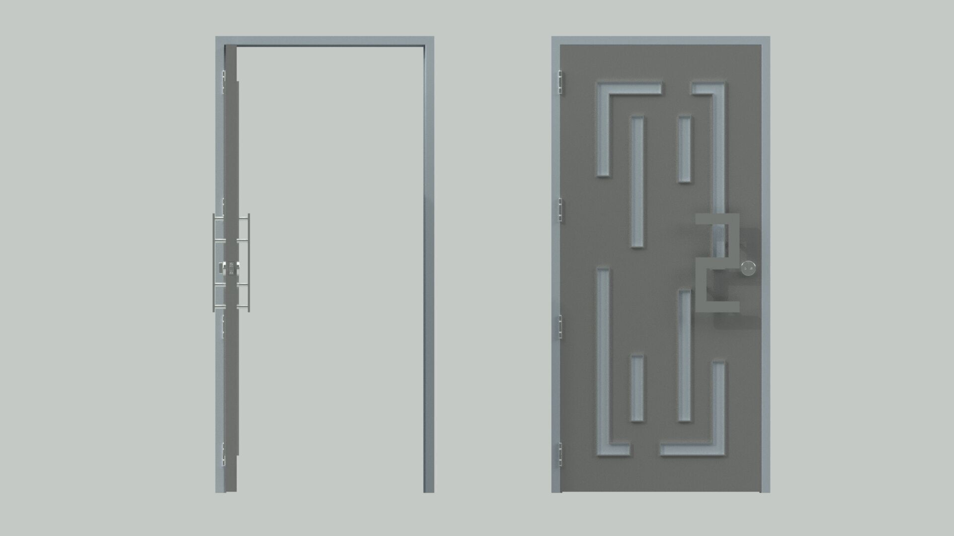 Door sets 4 3D model_12