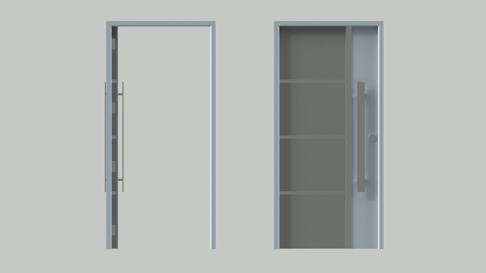 Door sets 4 3D model_3