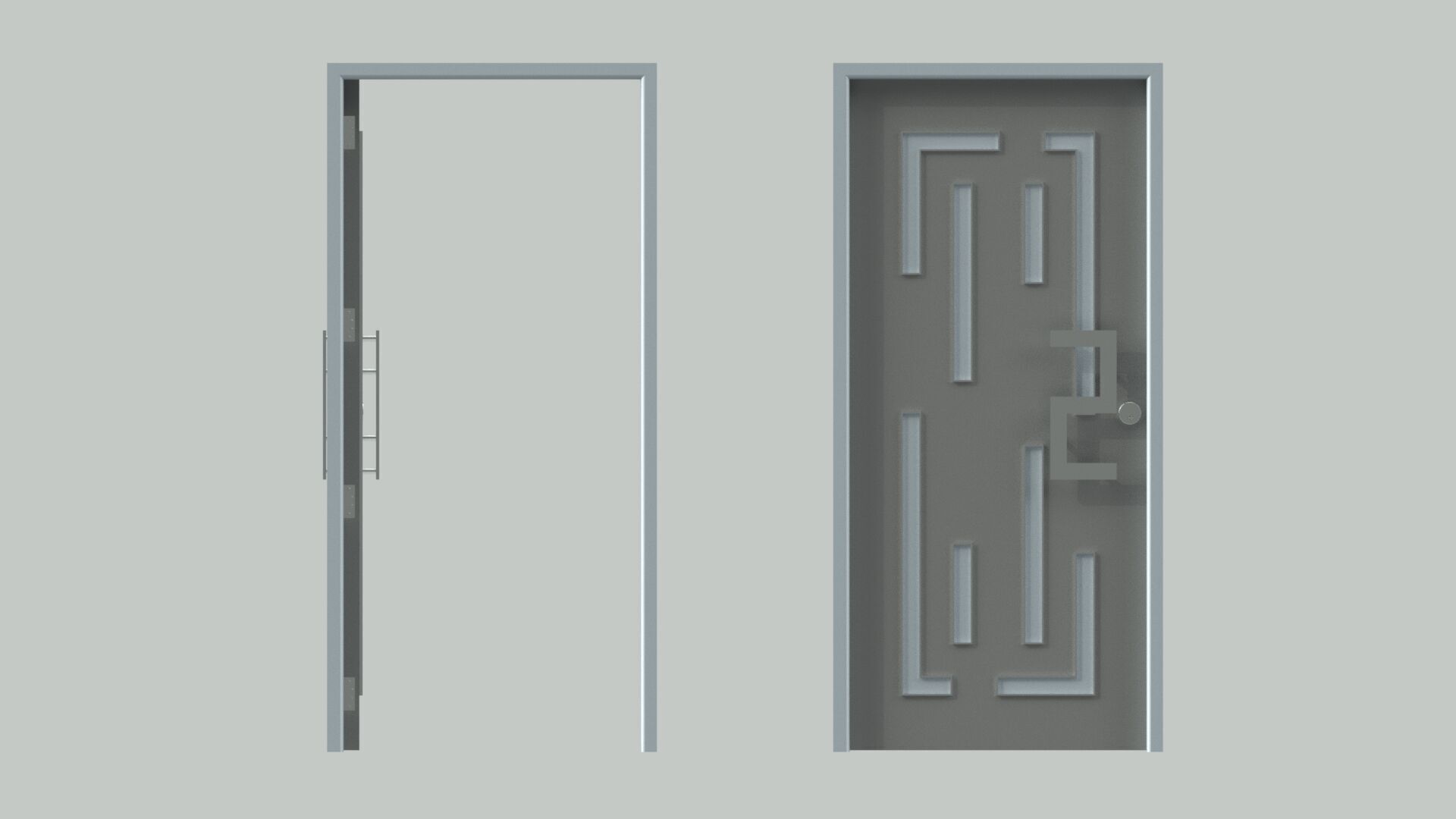 Door sets 4 3D model_11