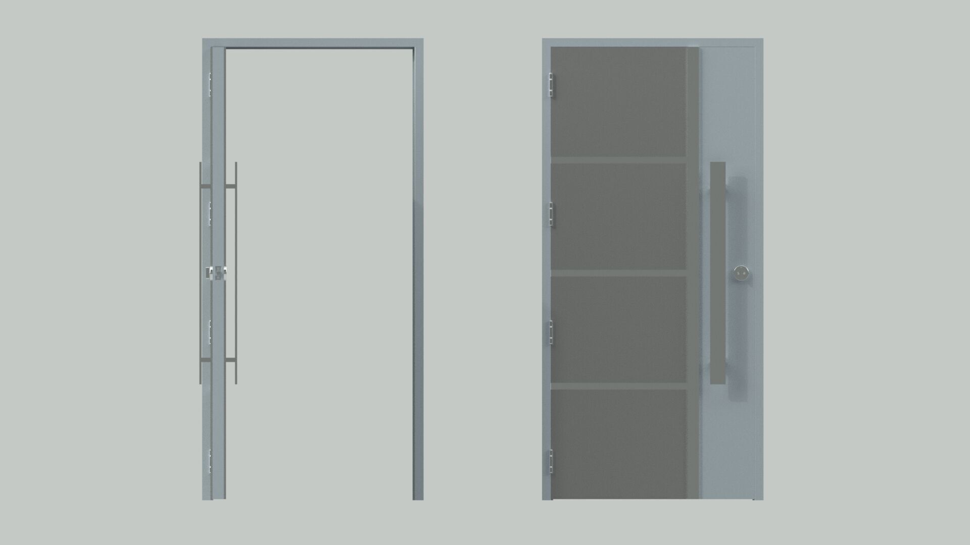 Door sets 4 3D model_4