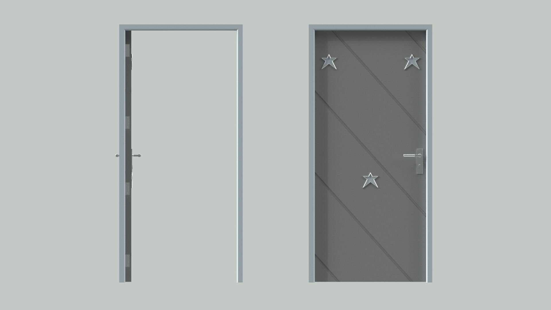 Door sets 4 3D model_15