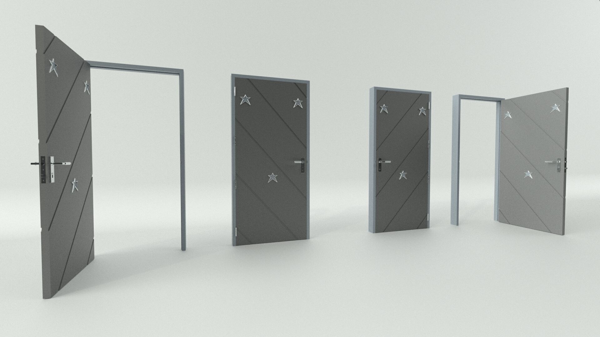 Door sets 4 3D model_14
