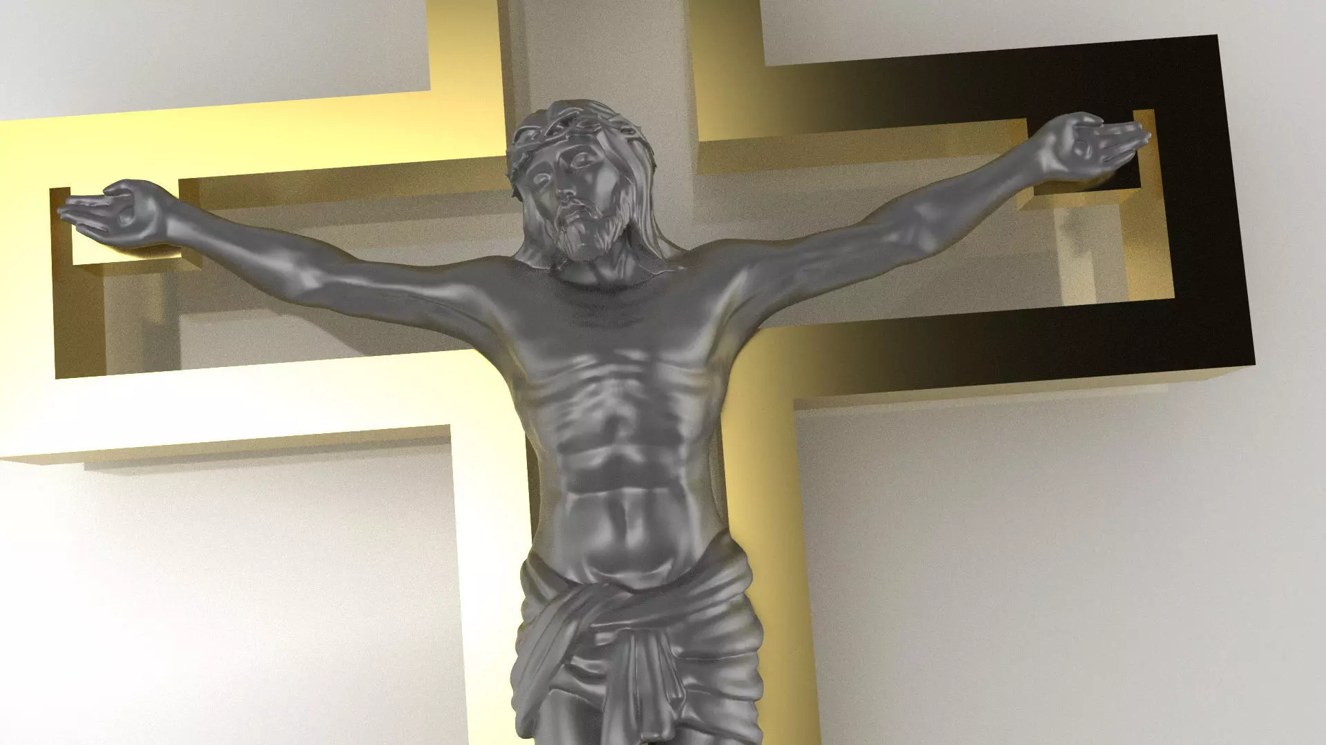 pendant christ on the cross 3D print model