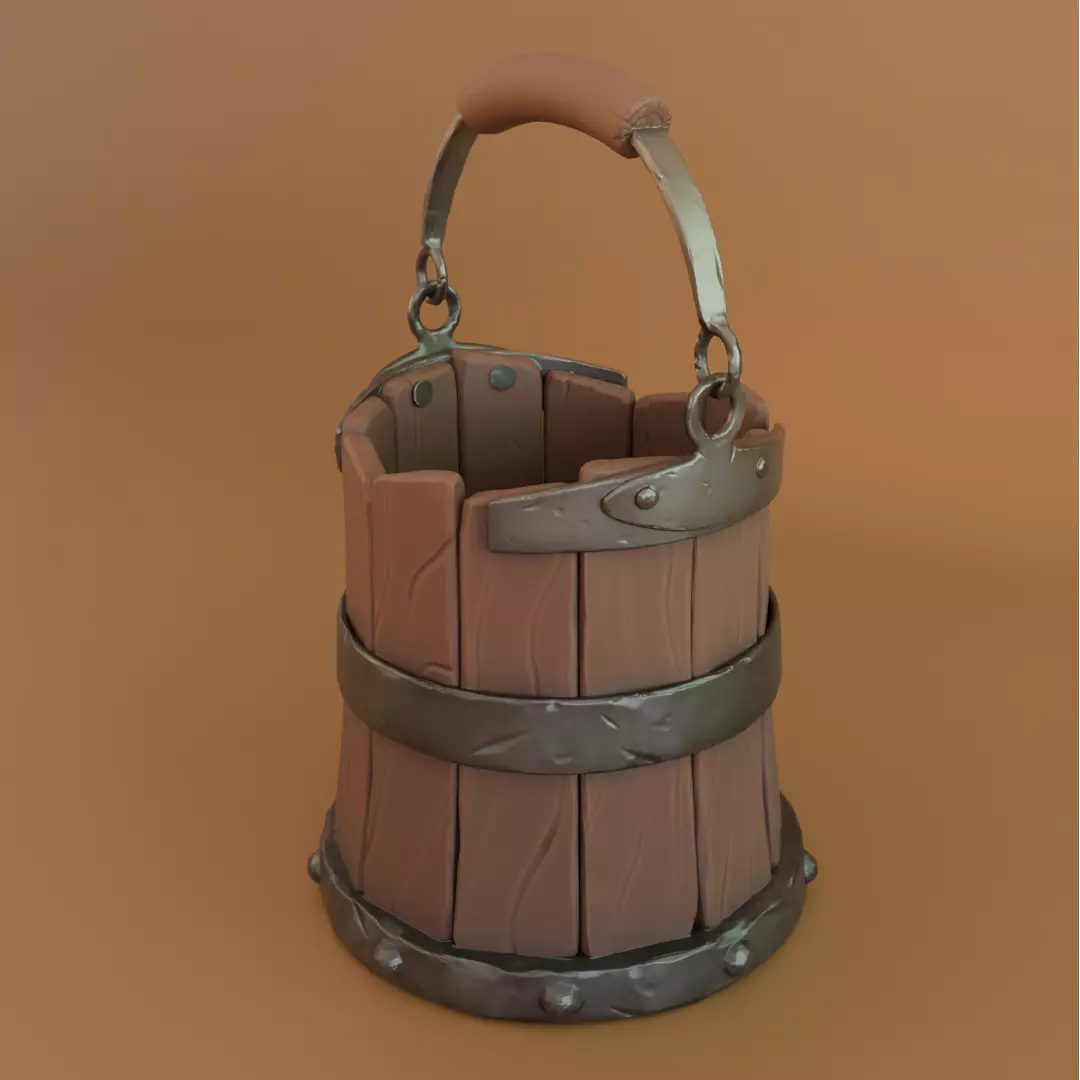 Bucket of water Free 3D print model