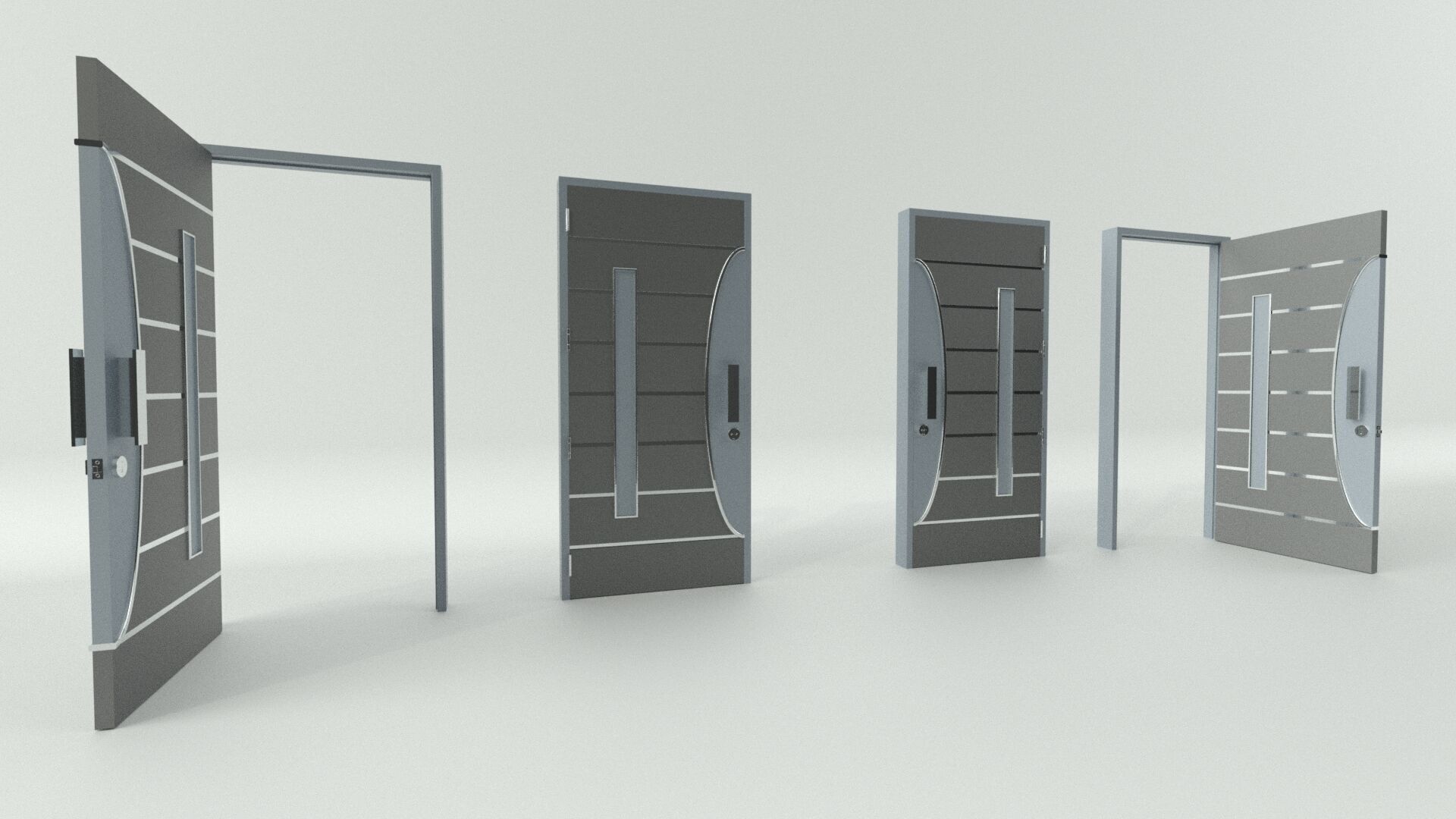 Door sets 5 3D model_14