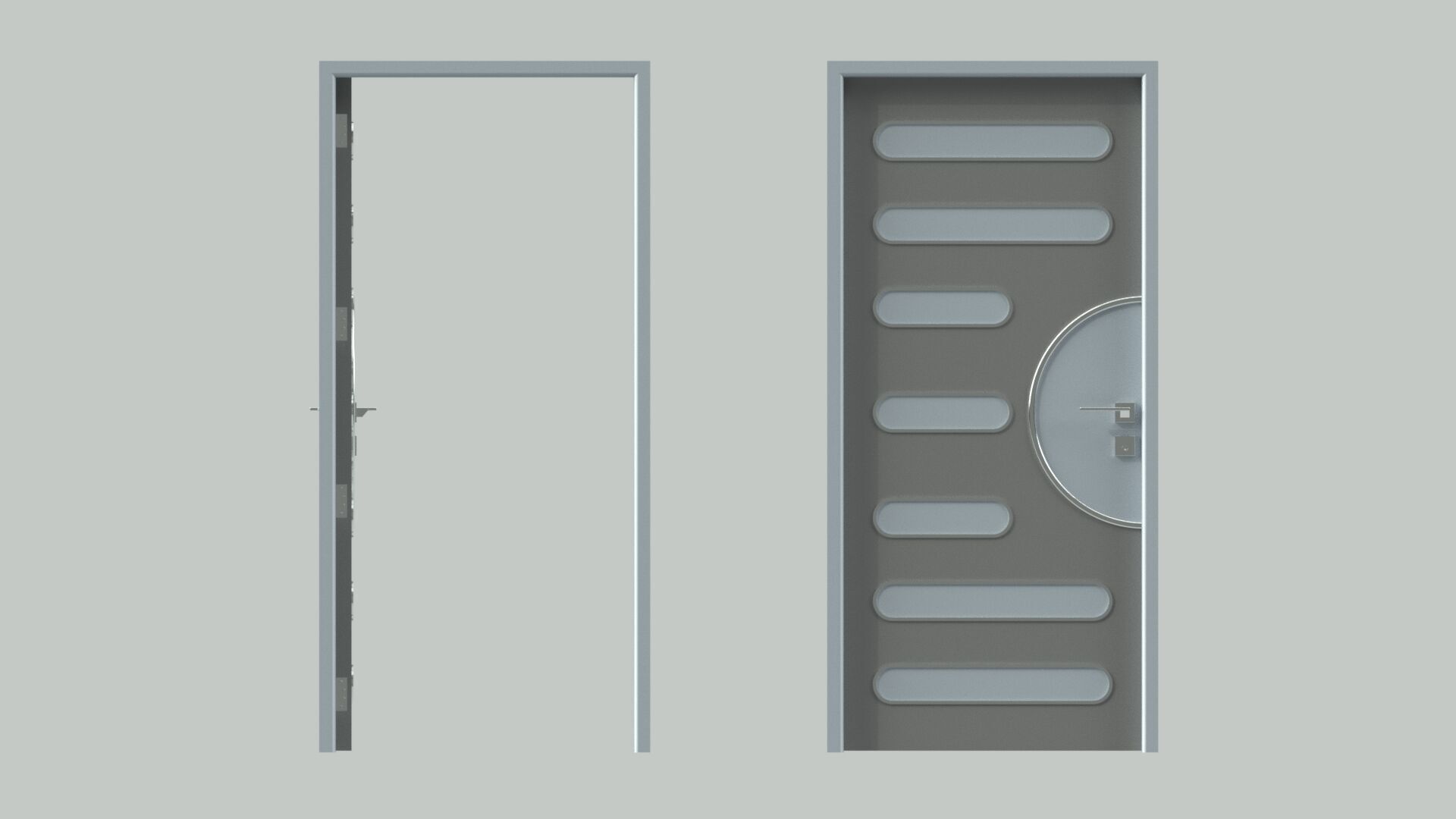 Door sets 5 3D model_19