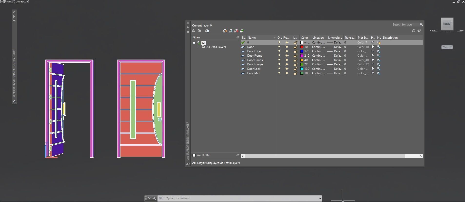 Door sets 5 3D model_29