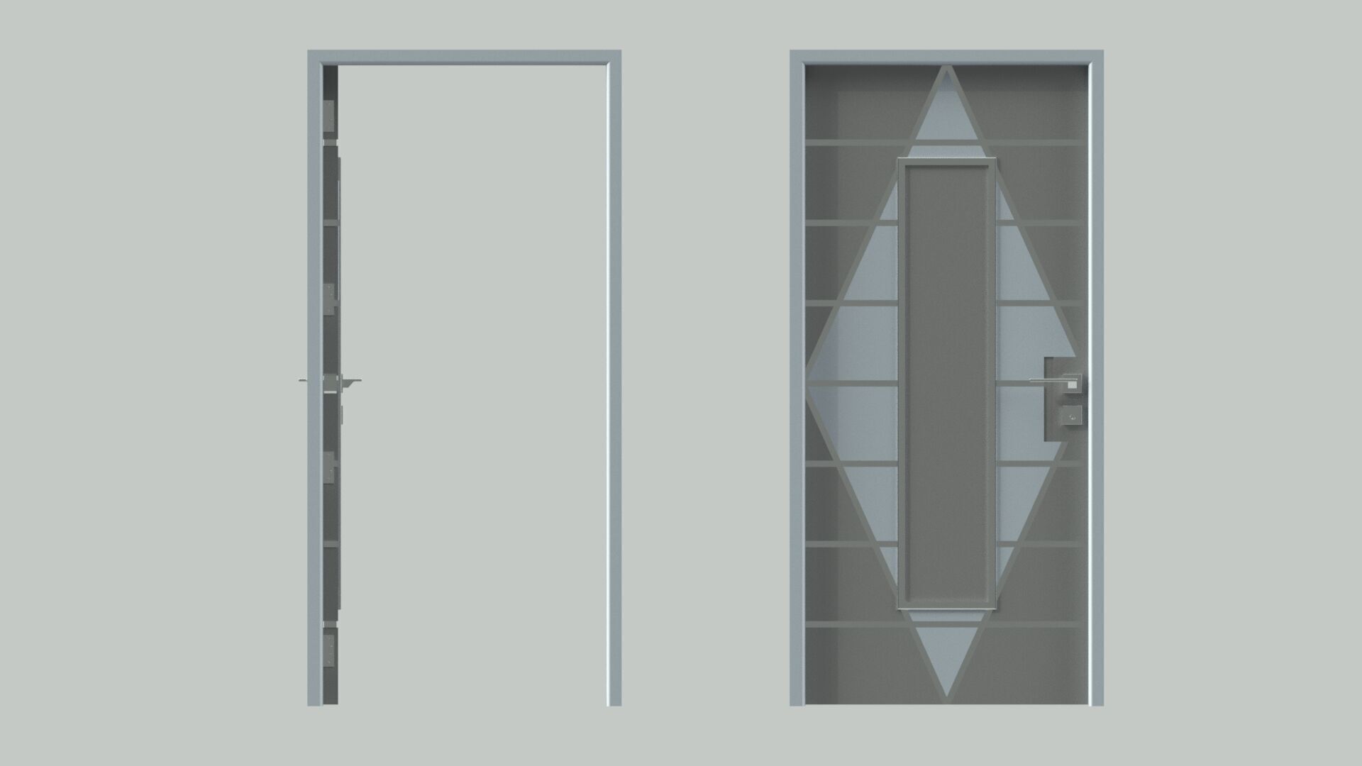 Door sets 5 3D model_11