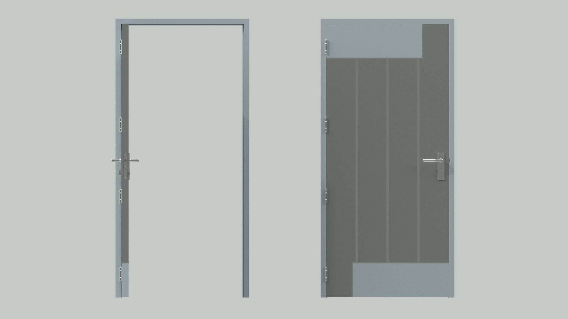 Door sets 5 3D model_8