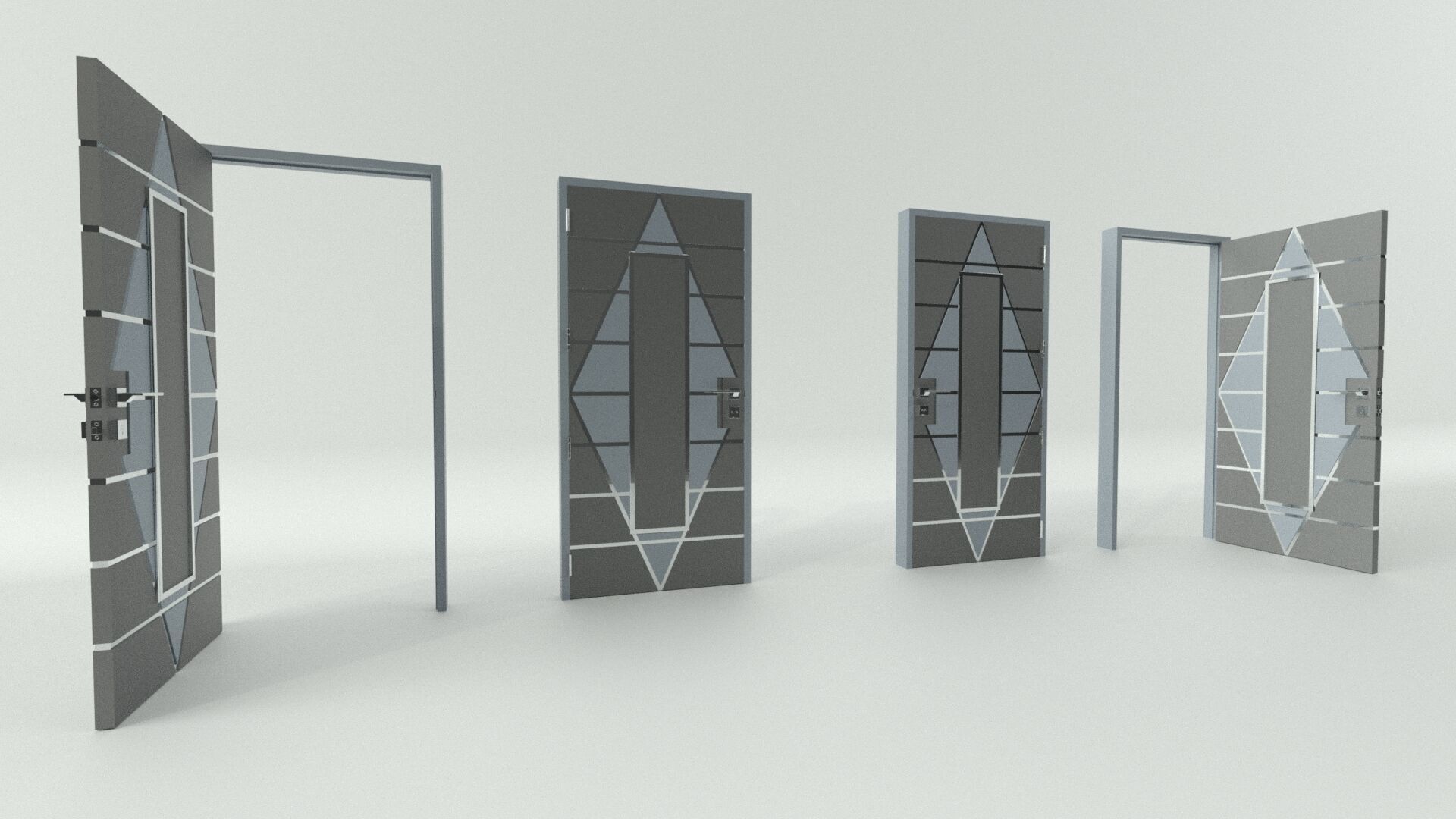 Door sets 5 3D model_10