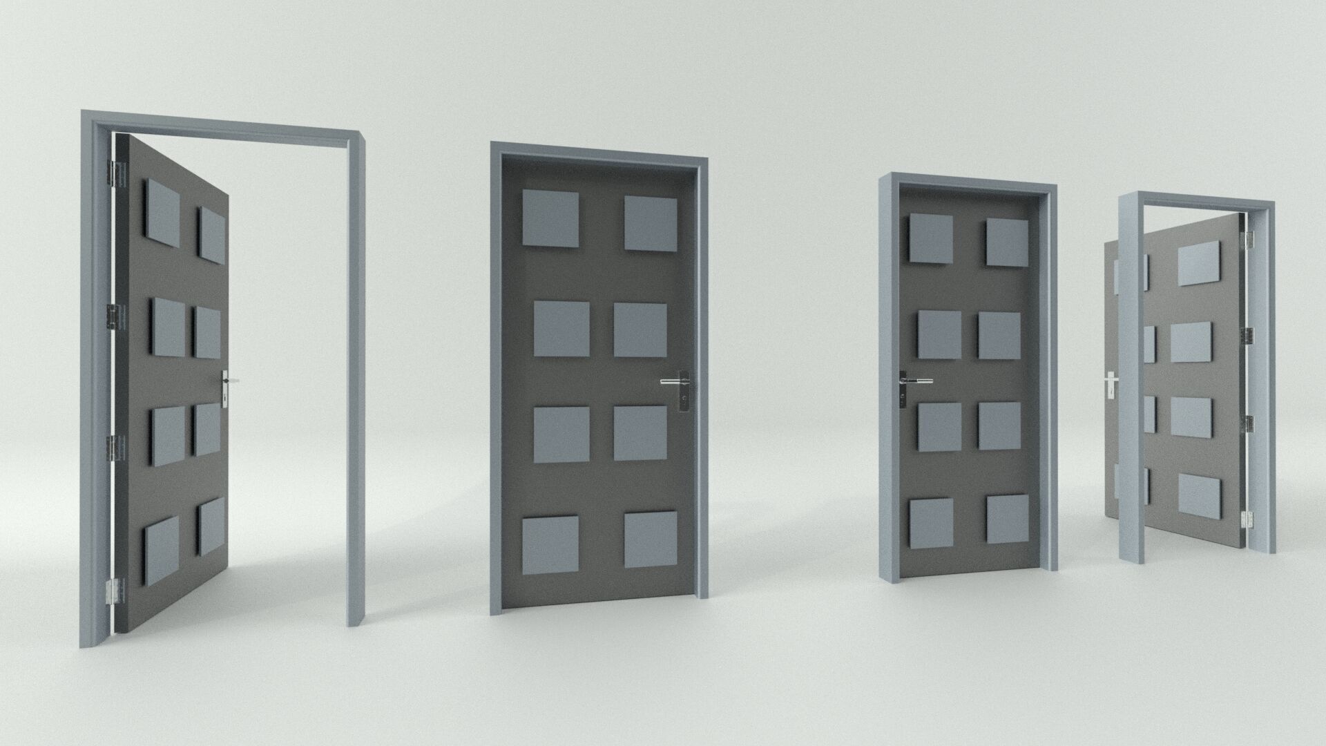 Door sets 5 3D model_1