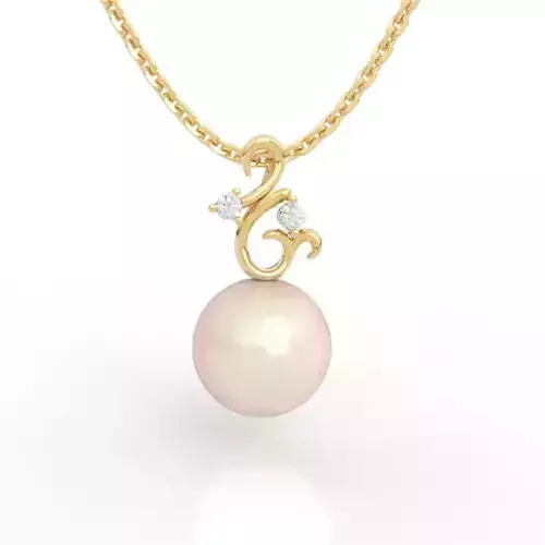 Stunning pearl and diamond pendant