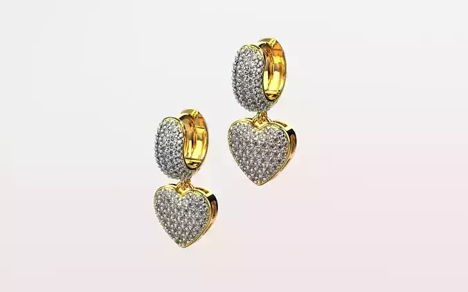 Heart Earrings 260125 cartier