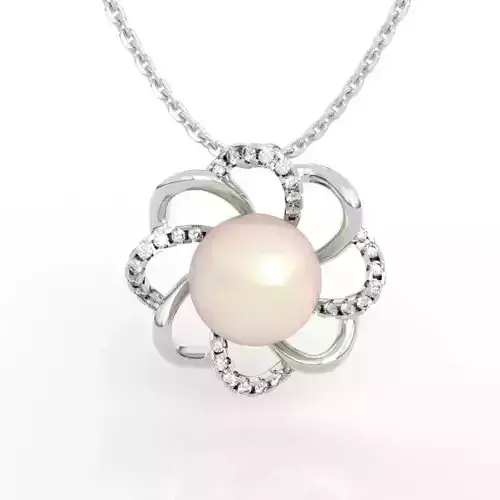 Flower Pearl Pendant 