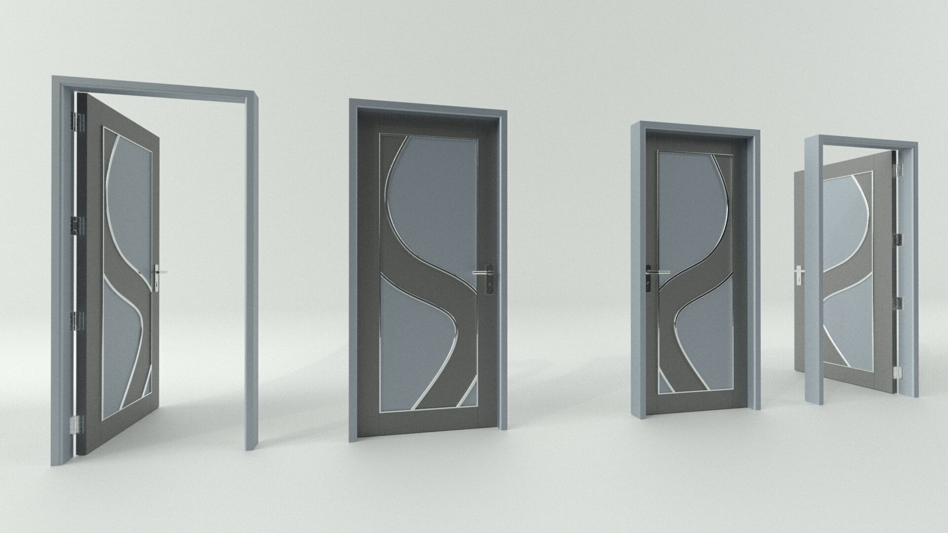 Door sets 6 3D model_5
