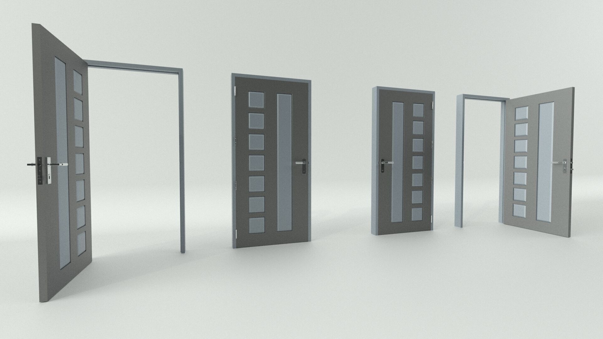 Door sets 6 3D model_2