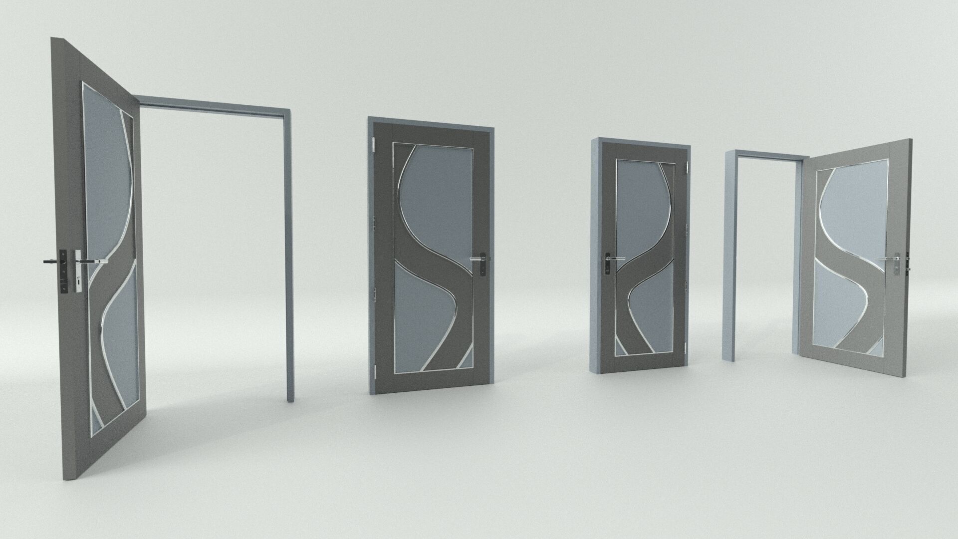 Door sets 6 3D model_6