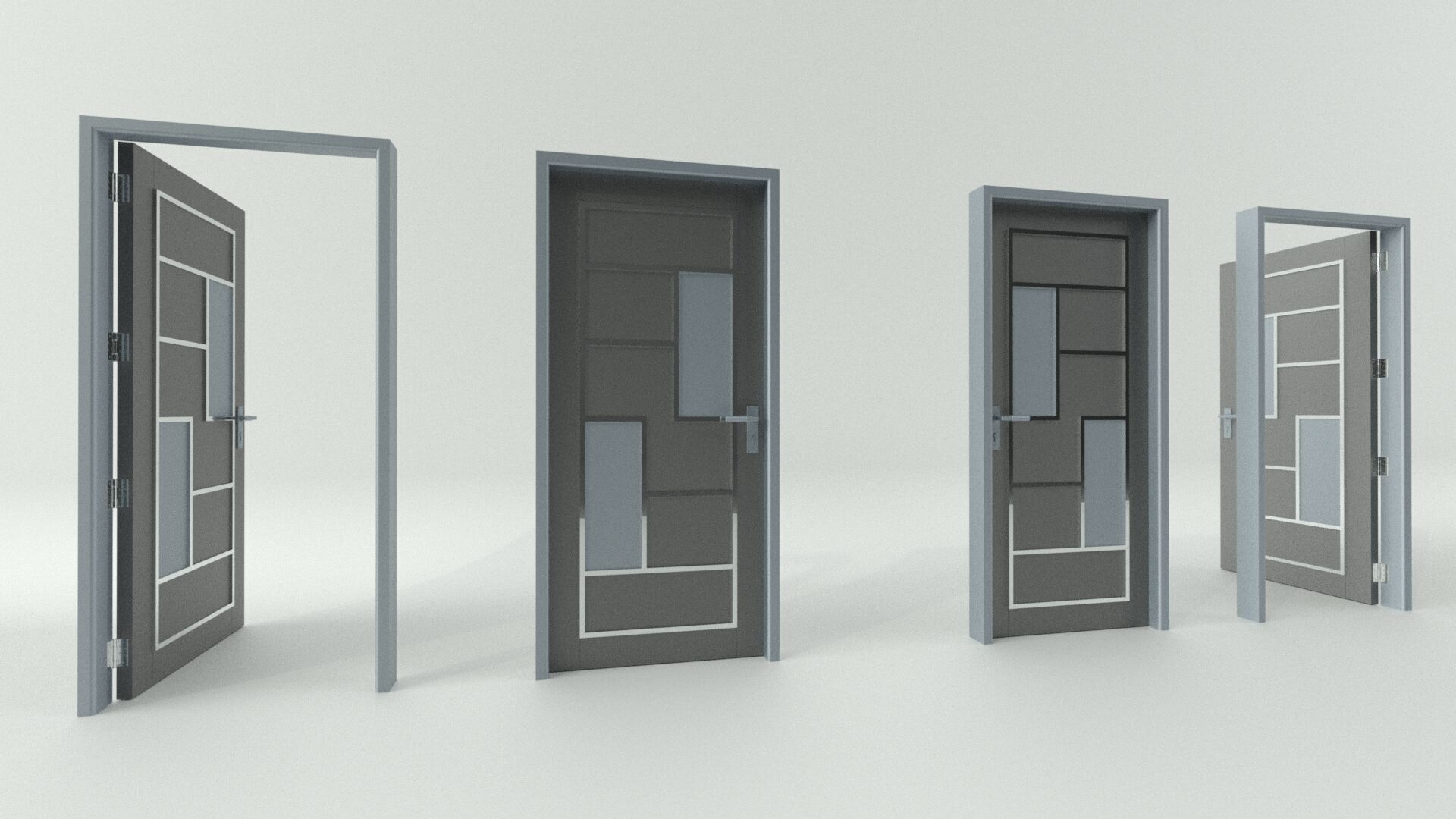 Door sets 6 3D model_9