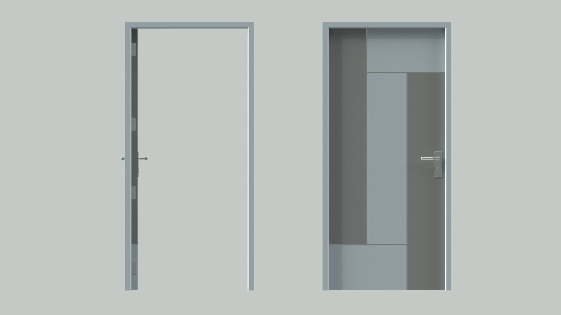 Door sets 6 3D model_15