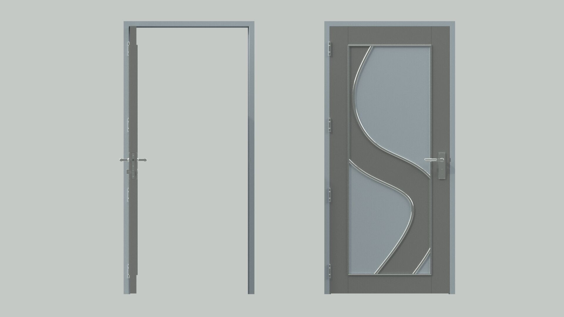 Door sets 6 3D model_8