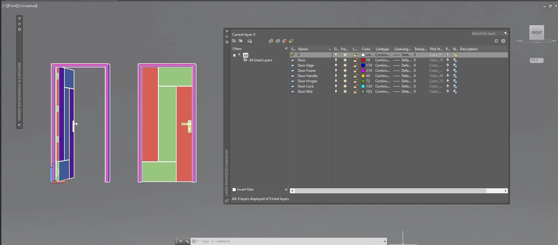 Door sets 6 3D model_29