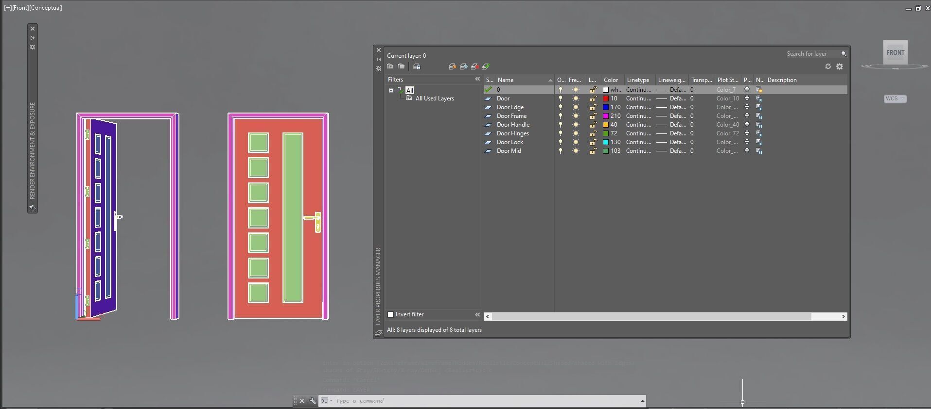 Door sets 6 3D model_26