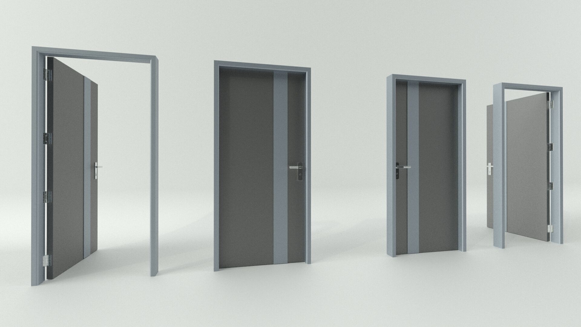 Door sets 6 3D model_17