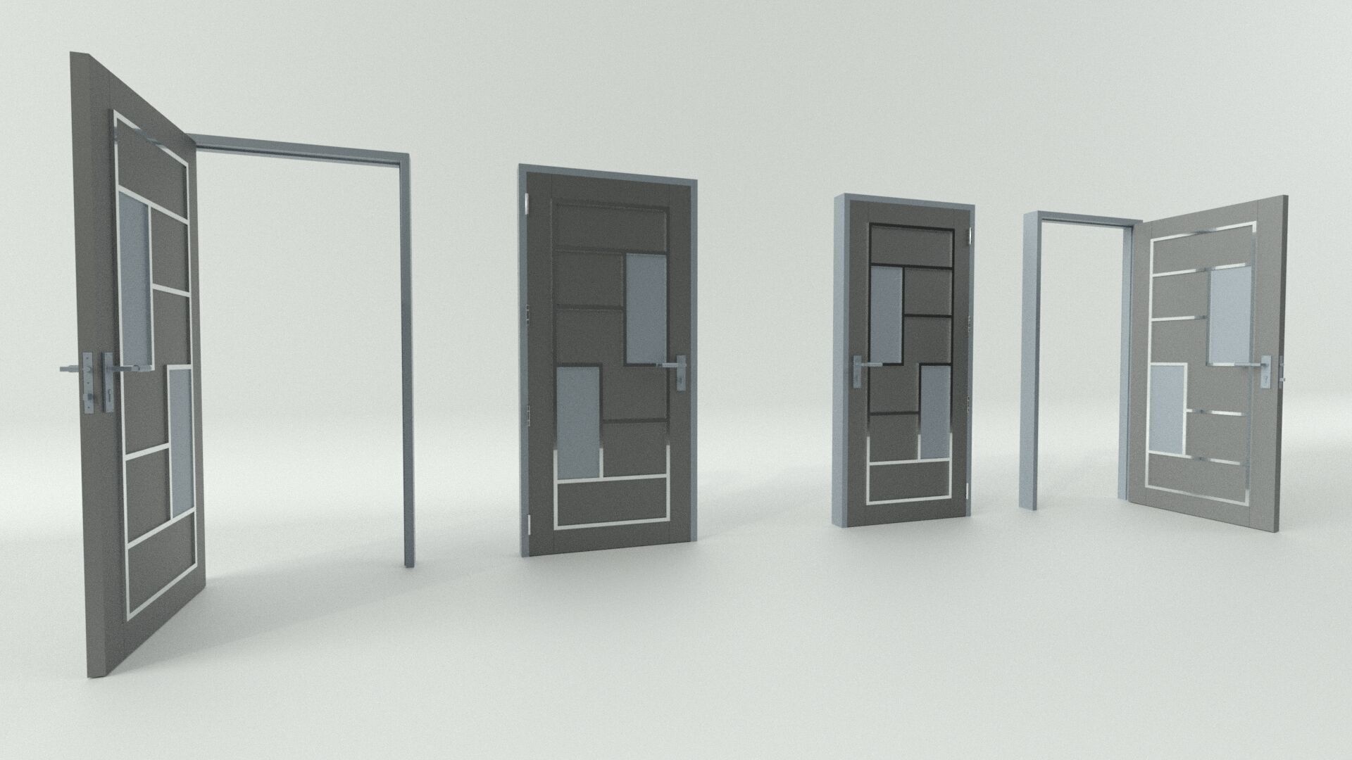 Door sets 6 3D model_10