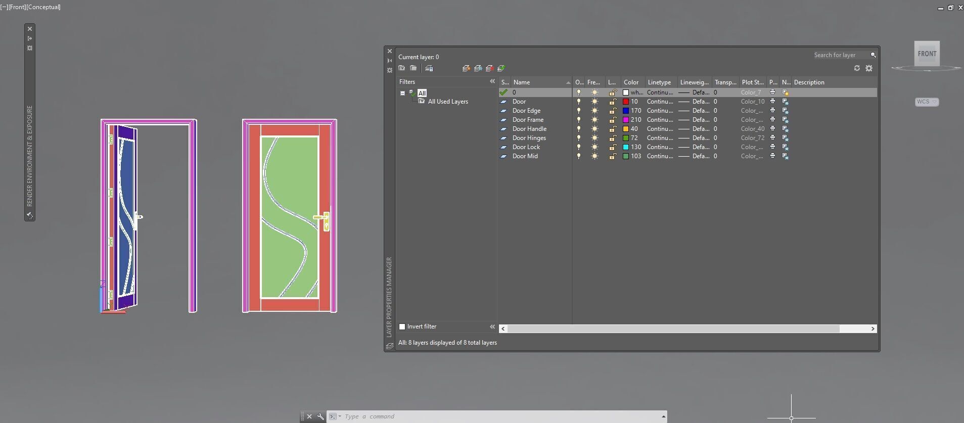 Door sets 6 3D model_27