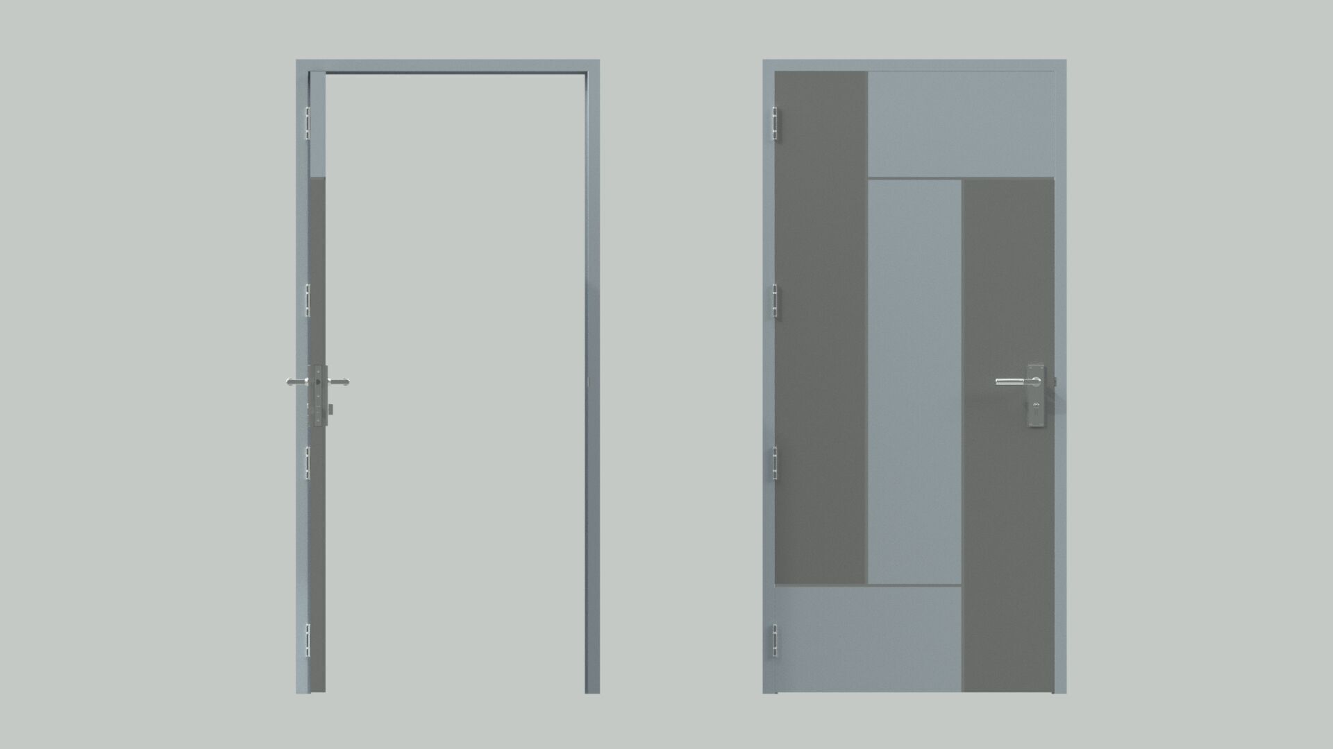 Door sets 6 3D model_16