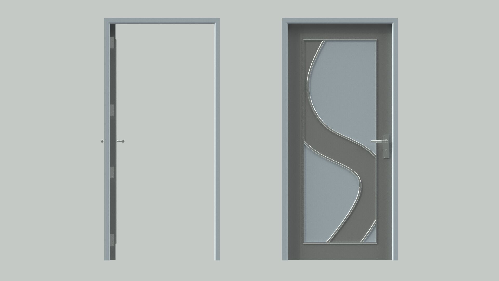 Door sets 6 3D model_7