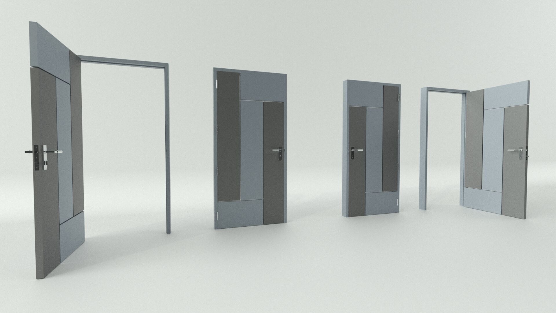 Door sets 6 3D model_14