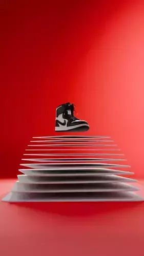 Air Jordan shoes   3D model