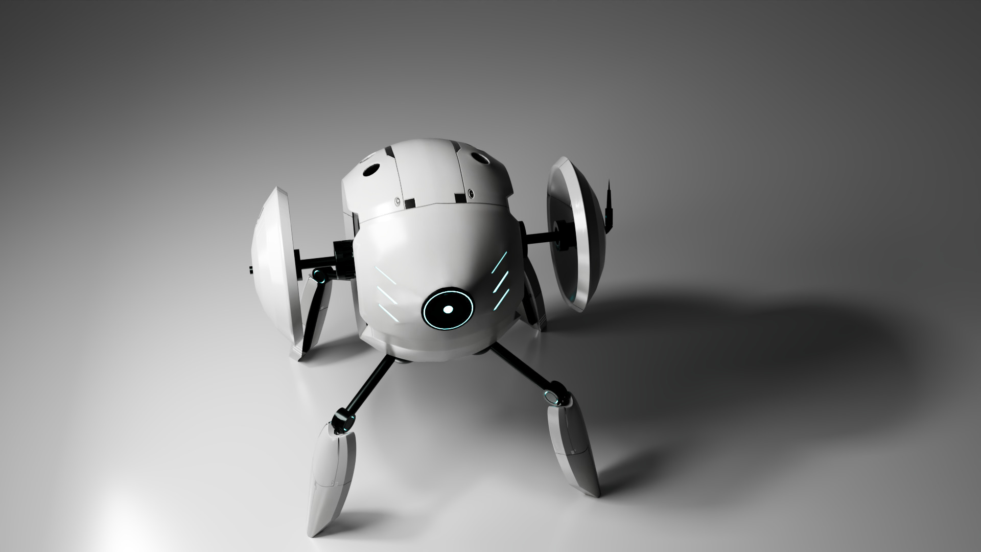 Sci-fi Robot Drone  Free 3D model_2