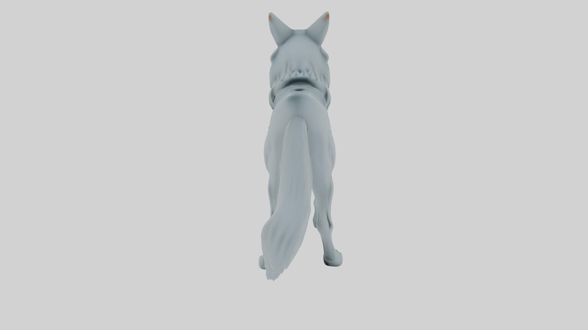 Fantasy Wolf 3D Game Ready Glowing Patterns Printable Design 3D model_7