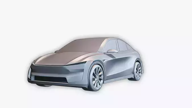 Tesla Model Y 2025 High-Detail 3D Model 3D model