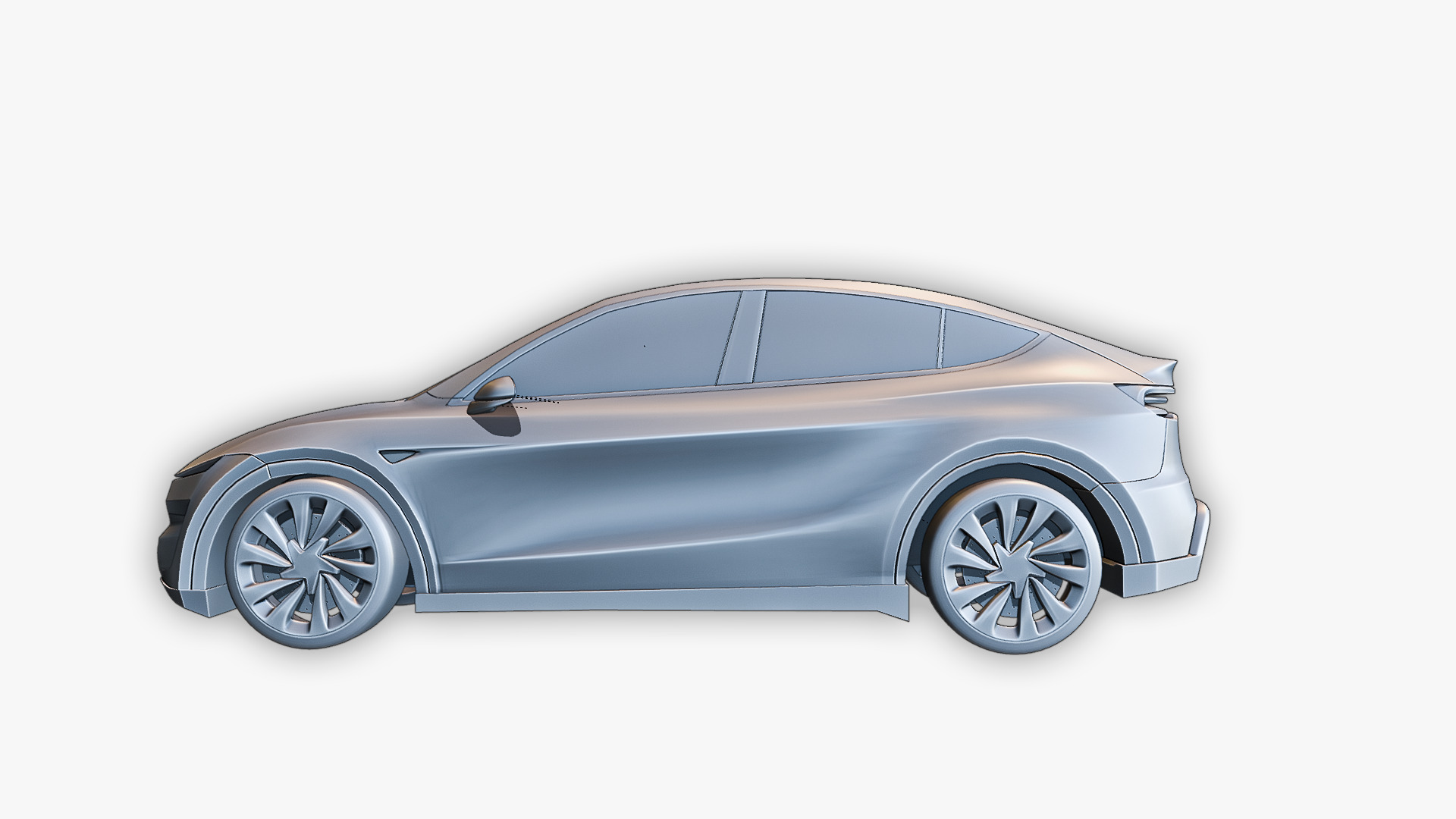 Tesla Model Y 2025 High-Detail 3D Model 3D model_2