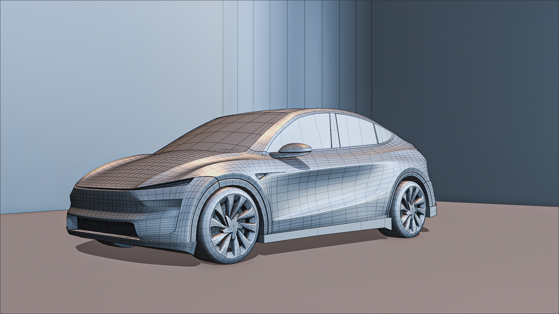Tesla Model Y 2025 High-Detail 3D Model 3D model_4