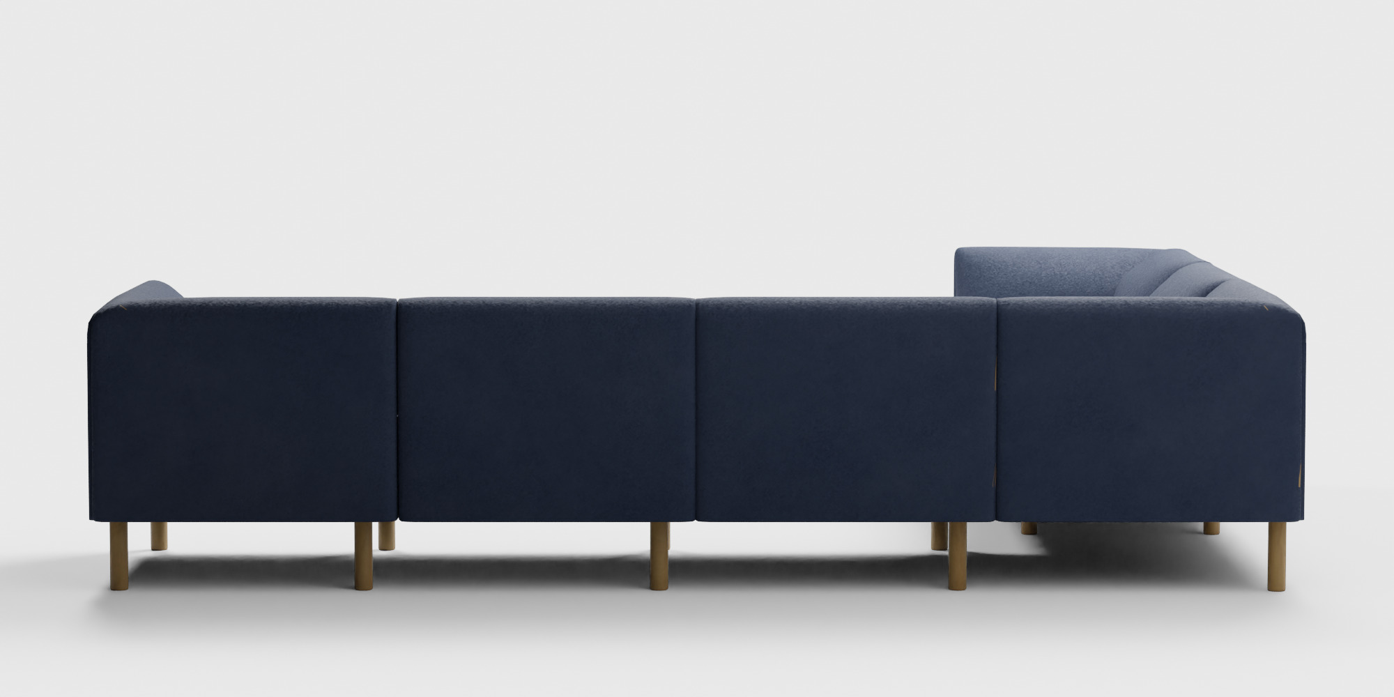 The Range 6-Piece Sectional in Stone Gray 3D model_5