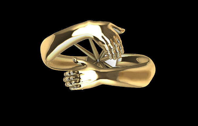 HAND RING 01 3D print model