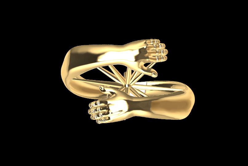 HAND RING 02 3D print model_1
