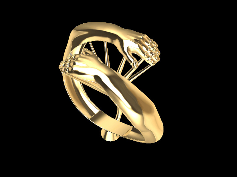 HAND RING 02 3D print model_4