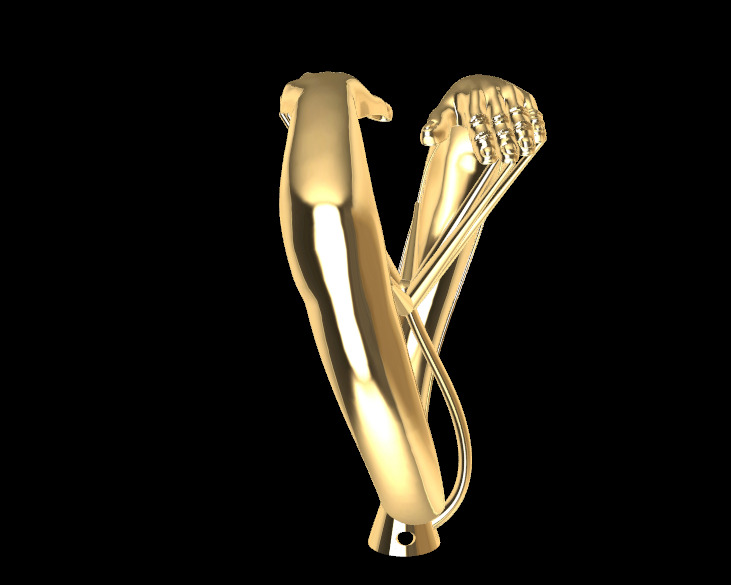 HAND RING 02 3D print model_2