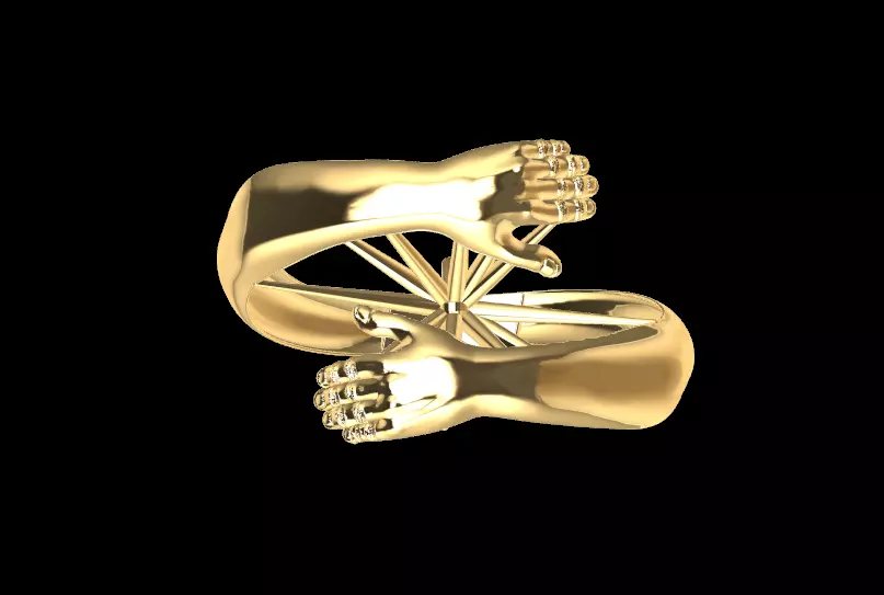 HAND RING 02 3D print model_0