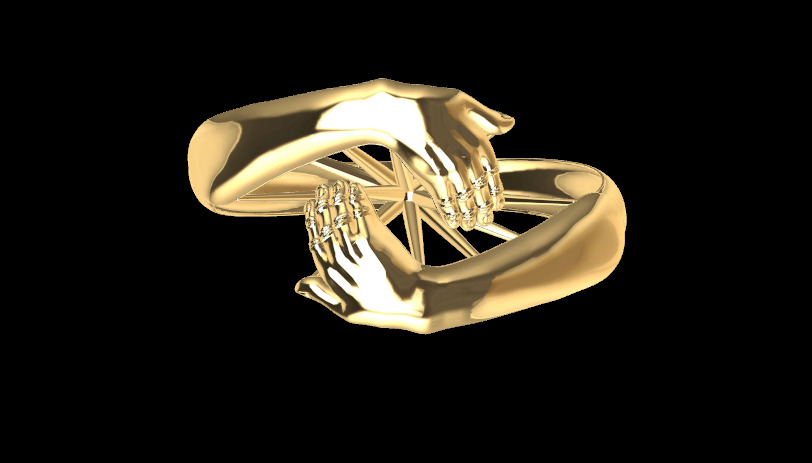 HAND RING 03 3D print model_1